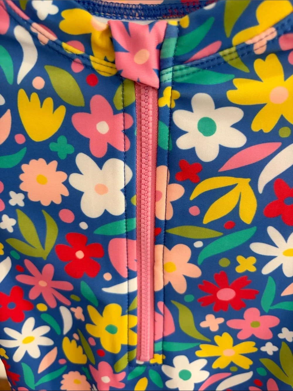 Lot of 2 Girls Long-Sleeve Rash Guard Swimsuits-NWT Size 4T-Floral and Tie Dye